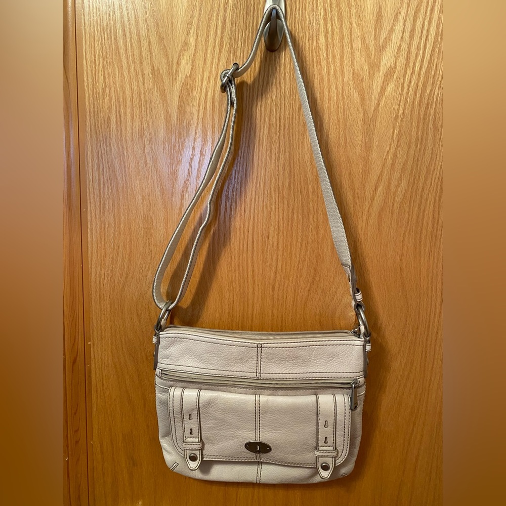 Fossil cream crossbody bag